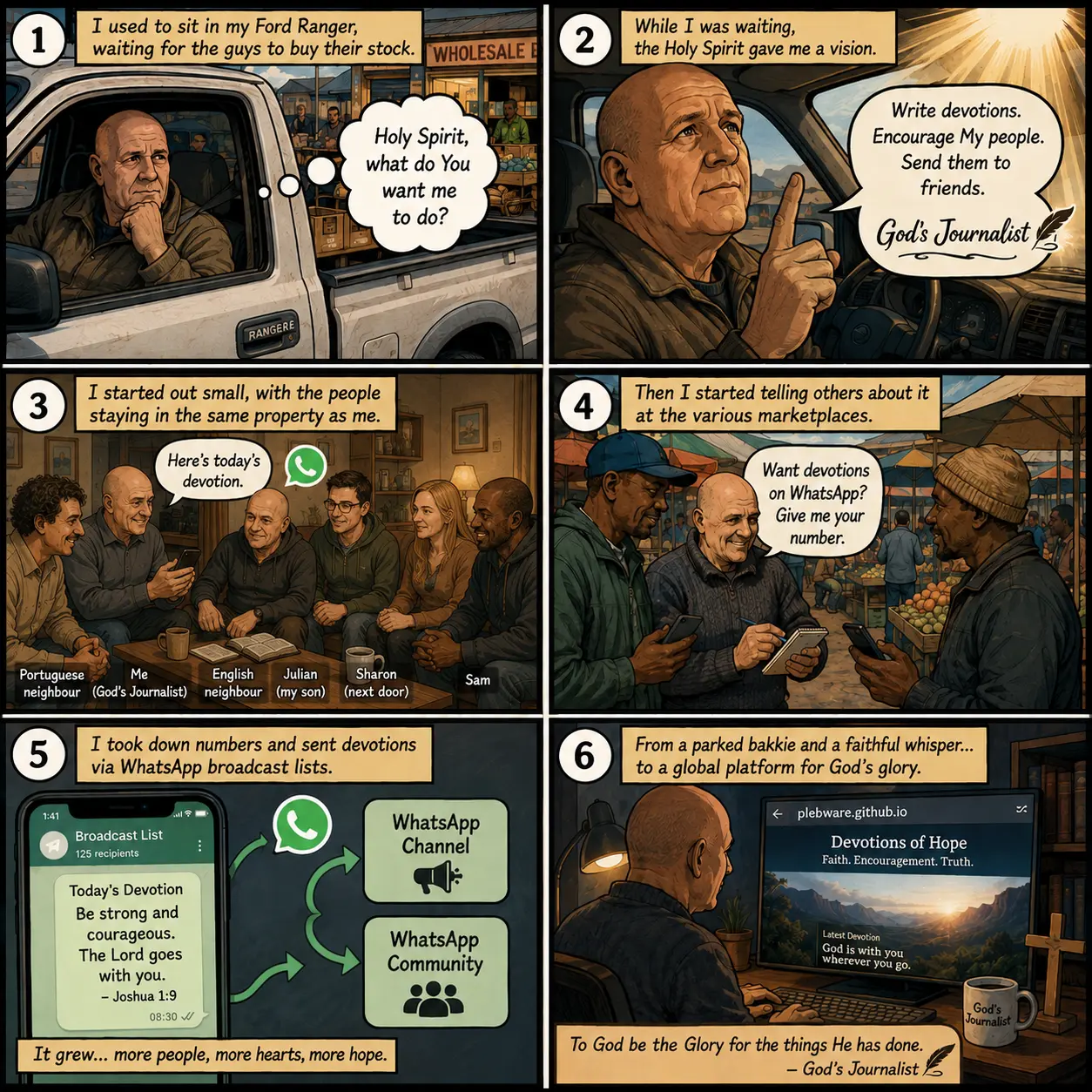 From Bored to God's Journalist Comic